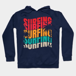 Vintage surf retro surfing Hoodie